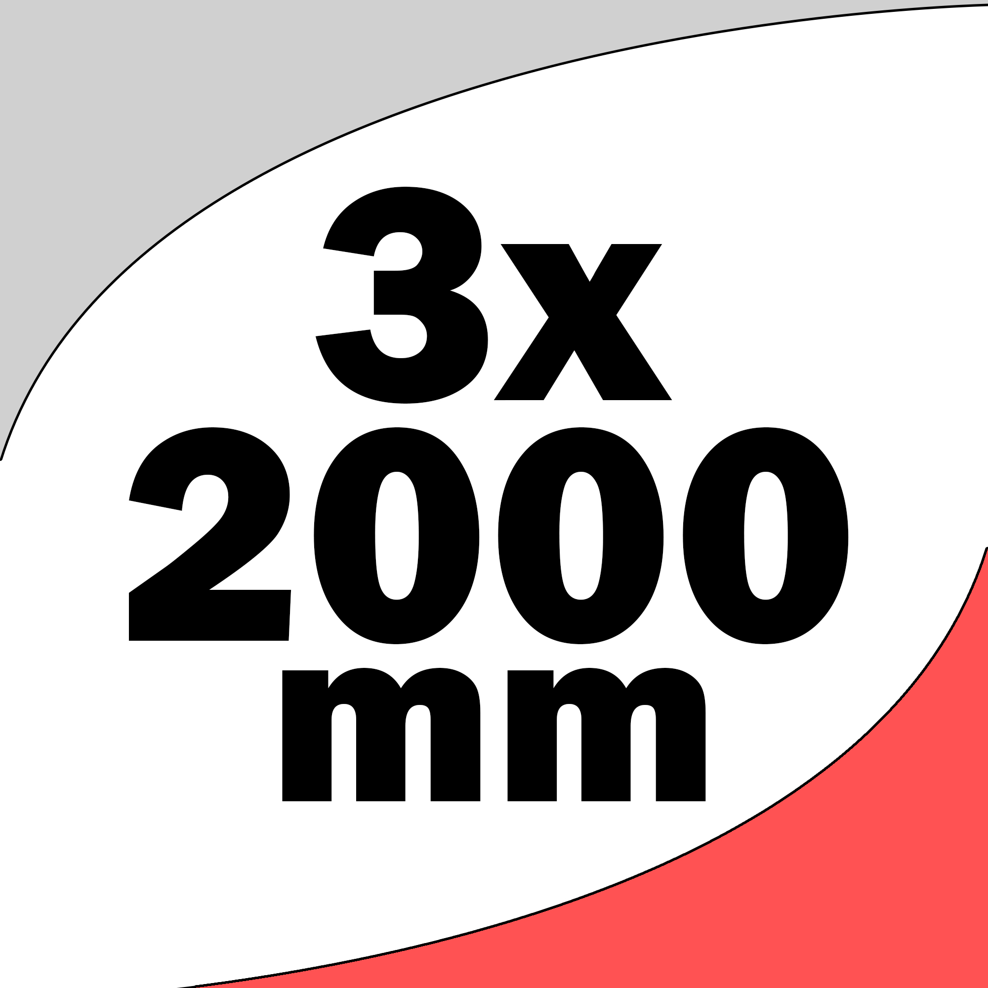 3 x 2.000 mm